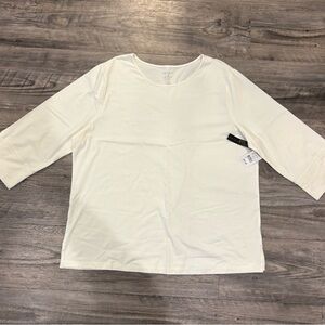 NWT Preswick & Moore white top- 1X